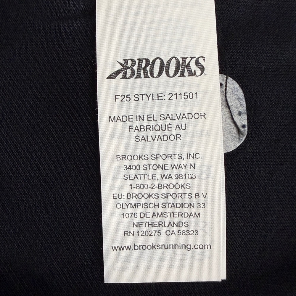 NEW Brooks Distance LS 3.0 Mens XL Running Shirt Black Thumb-Holes Performance - Picture 10 of 13